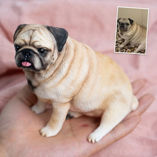 Eternize Seu Amor™ - Miniatura 3D Personalizada do Seu Pet 20 cm (2 Unidades)